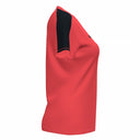 ACADEMY SHORT SLEEVE T-SHIRT FLUOR CORAL-BLACK