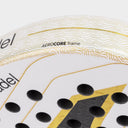 SLAM PRO ICONIC PADDLE RACKET WHITE GOLD
