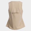 RESORT SLEEVELESS SHIRT BROWN
