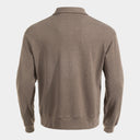 LONG-SLEEVE POLO MIMETIC BROWN