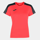 ACADEMY SHORT SLEEVE T-SHIRT FLUOR CORAL-BLACK
