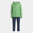 KIDS CAMP TRACKSUIT GREEN NAVY BLUE