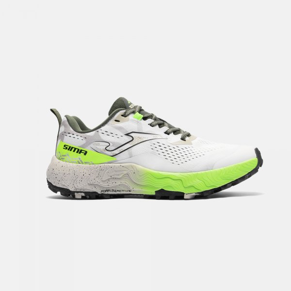 Sima 2602 White Trail Running Shoes