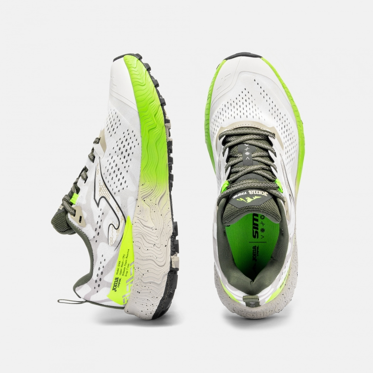 Sima 2602 White Trail Running Shoes