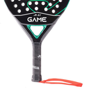 GAME JR PADDLE RACKET BLACK TURQUOISE